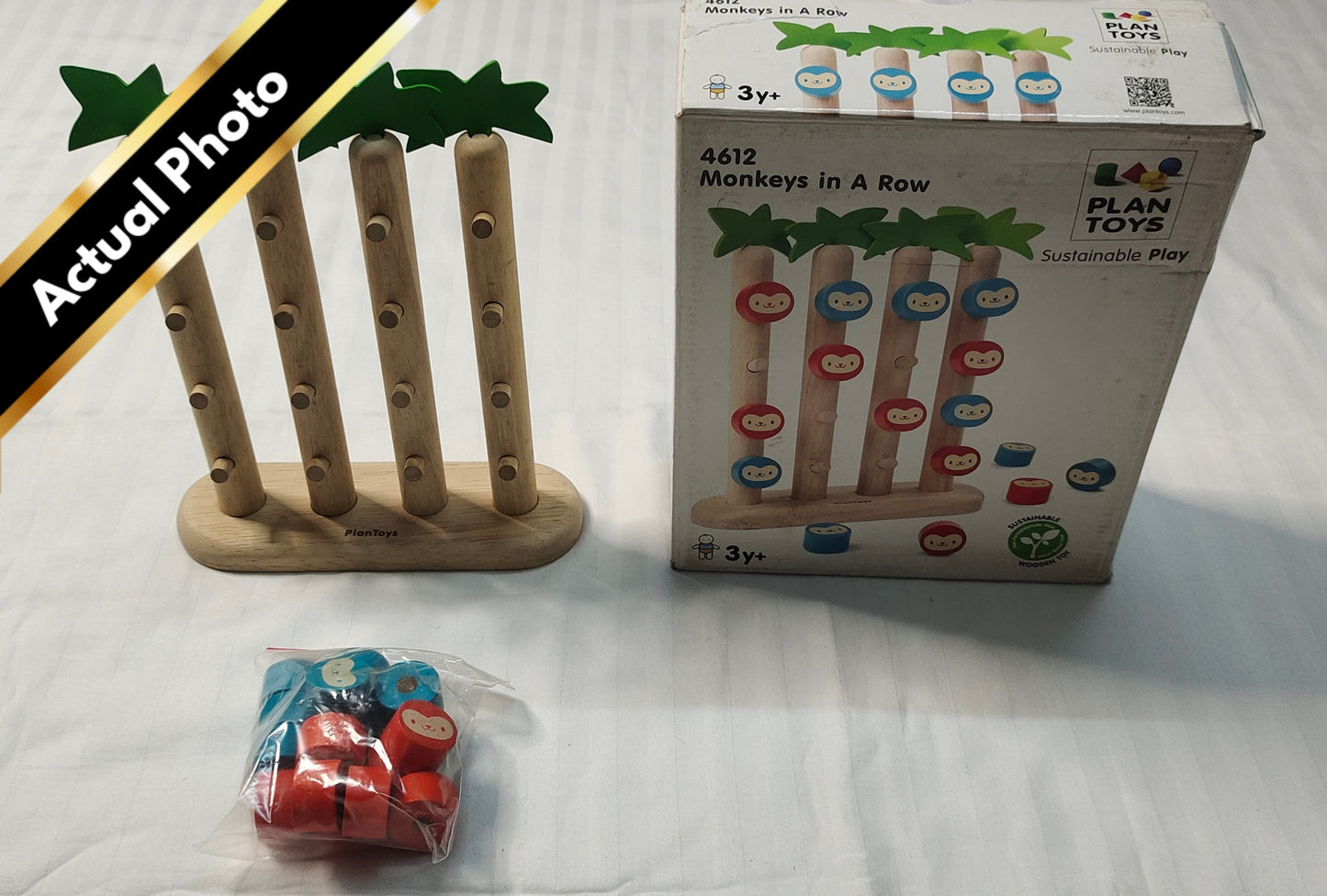 Plan Toys Monkeys in A Row [New, Box opened] [#100]