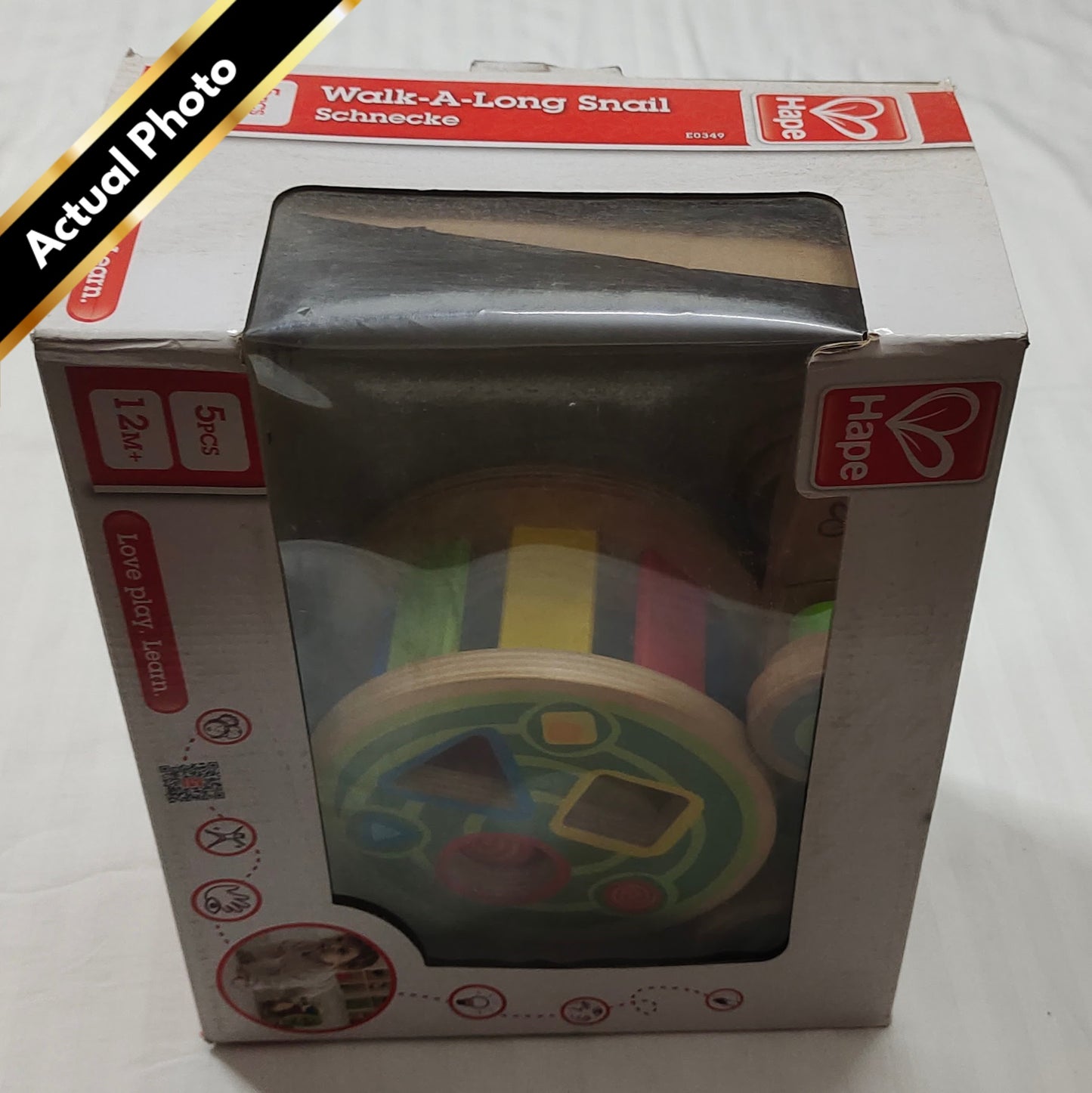 Hape Walk-A-Long Snail [Gently used] [#34]