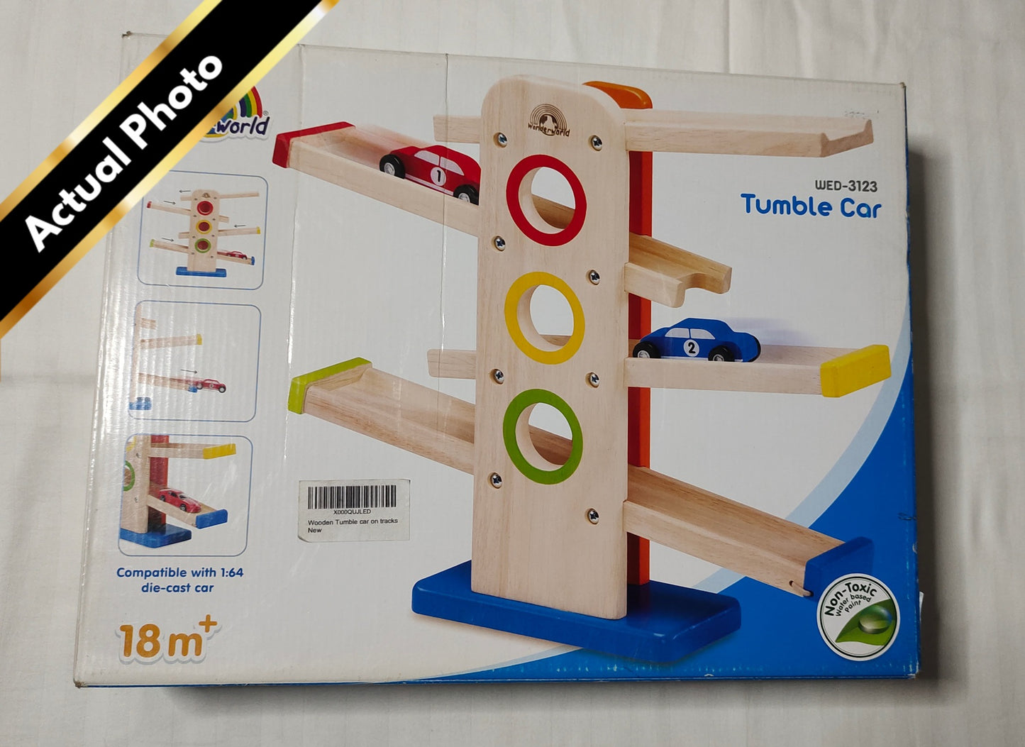 Wonderworld Tumble Car on Tracks [Gently used] [#375]