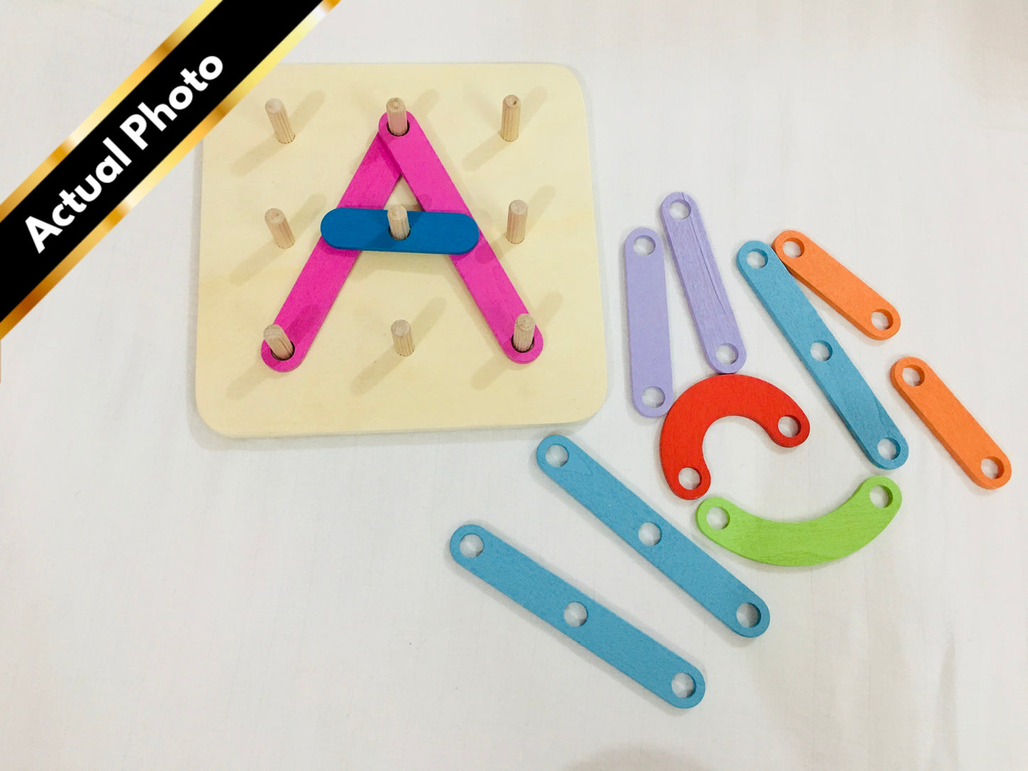 Rentoys Letter Number Wooden Activity Set [Gently used] [#431]