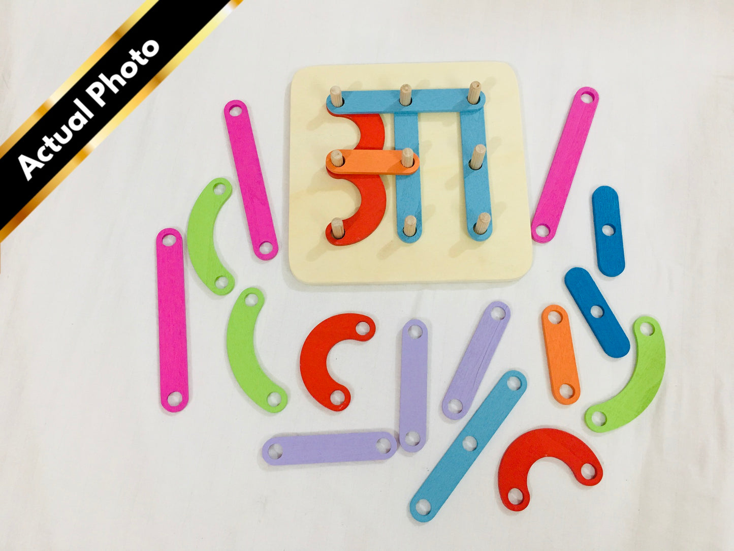 Rentoys Letter Number Wooden Activity Set [Gently used] [#431]