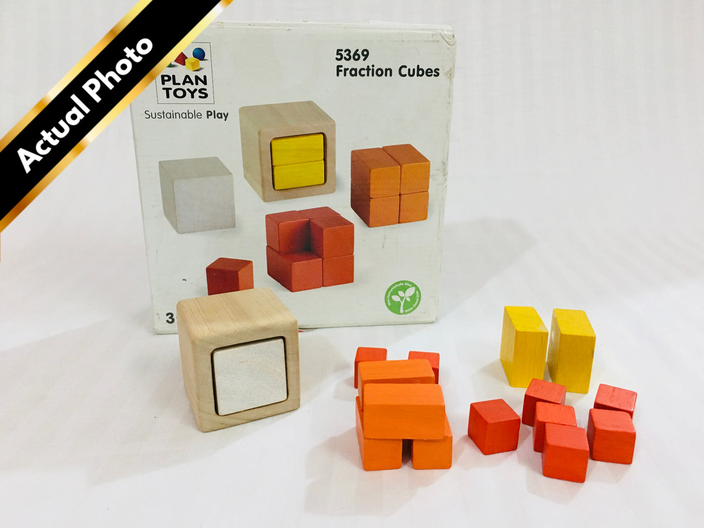 Plan Toys Fraction Cubes [Gently used] [#91]