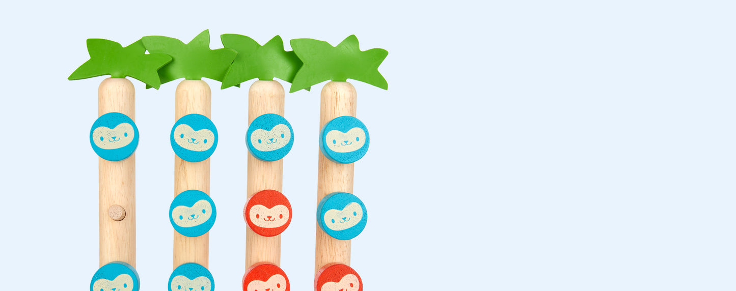 Plan Toys Monkeys in A Row [New, Box opened] [#100]