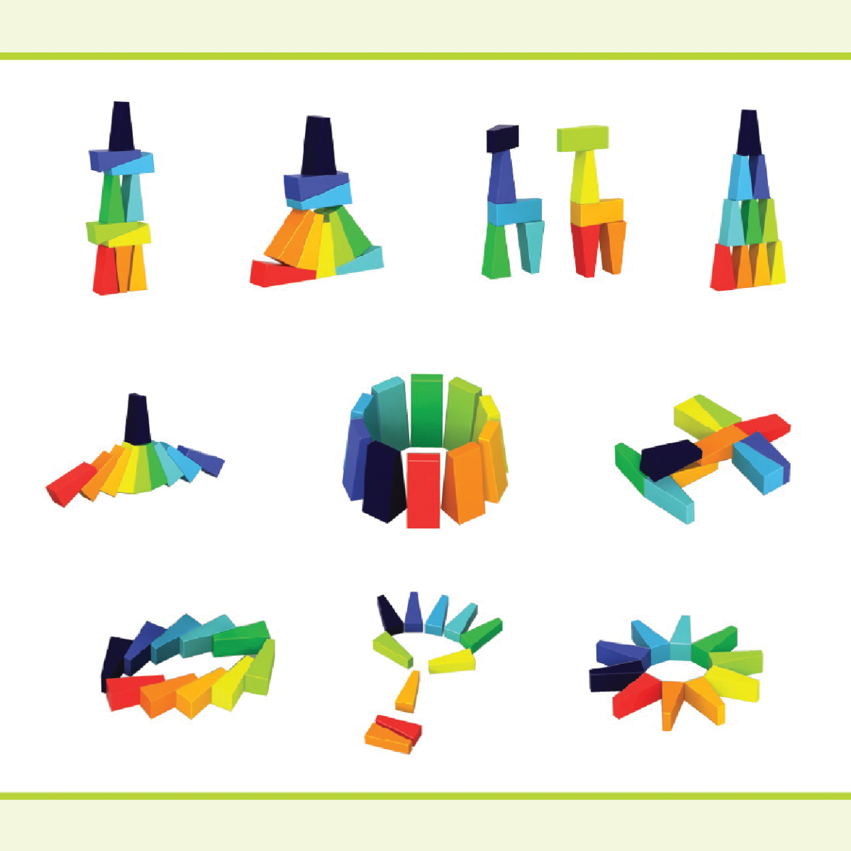 Brainsmith Rainbow Building Blocks [Gently used] [#211]