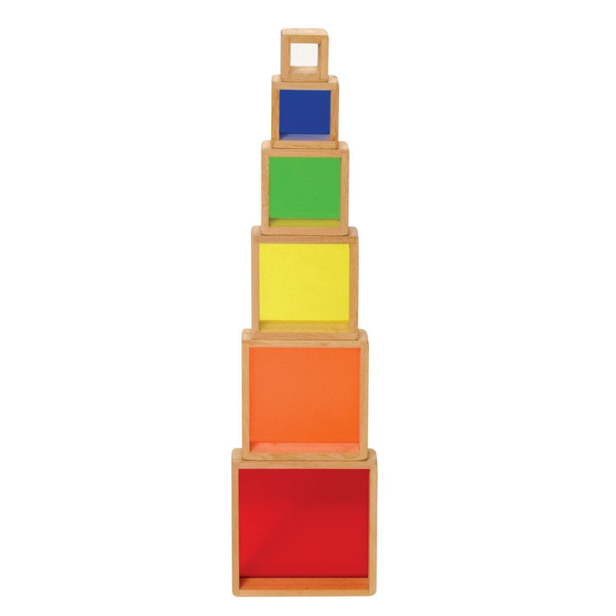 Guidecraft Stacking Rainbow Pyramid [Heavily used] [#163]