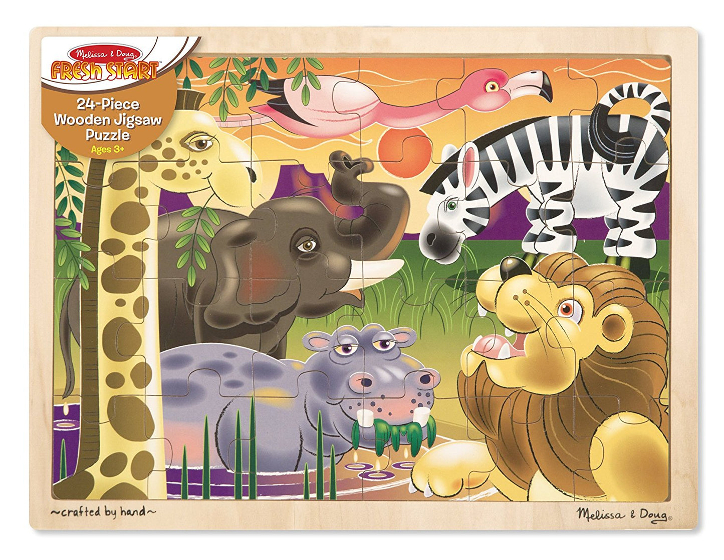 Melissa & Doug African Safari Wooden Puzzle [Heavily used] [#257]