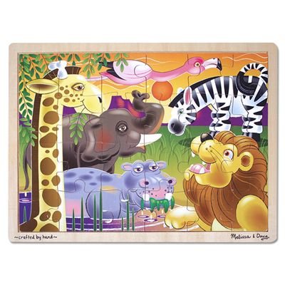 Melissa & Doug African Safari Wooden Puzzle [Heavily used] [#257]