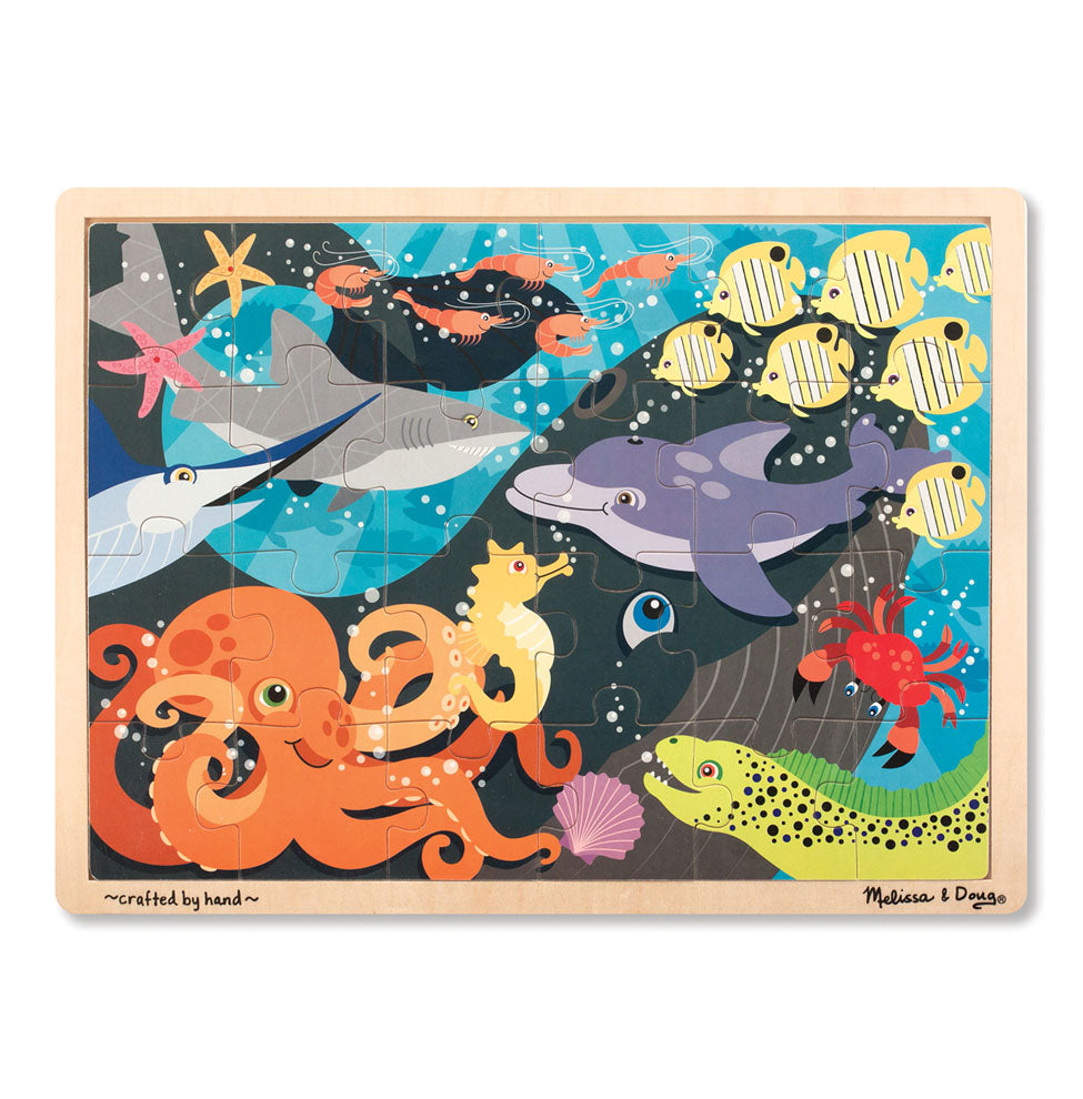 Melissa & Doug Under the Ocean Wooden Puzzle [Heavily used] [#256]