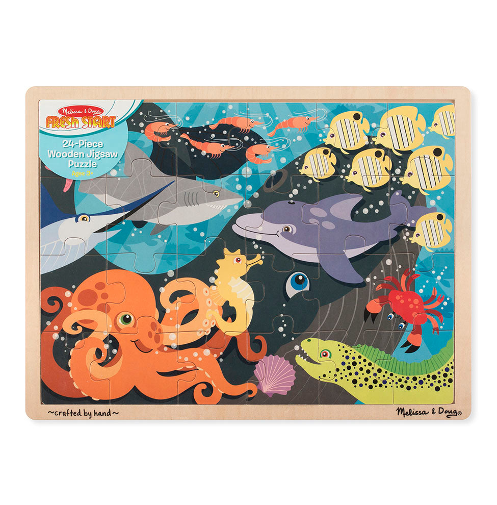 Melissa & Doug Under the Ocean Wooden Puzzle [Heavily used] [#256]