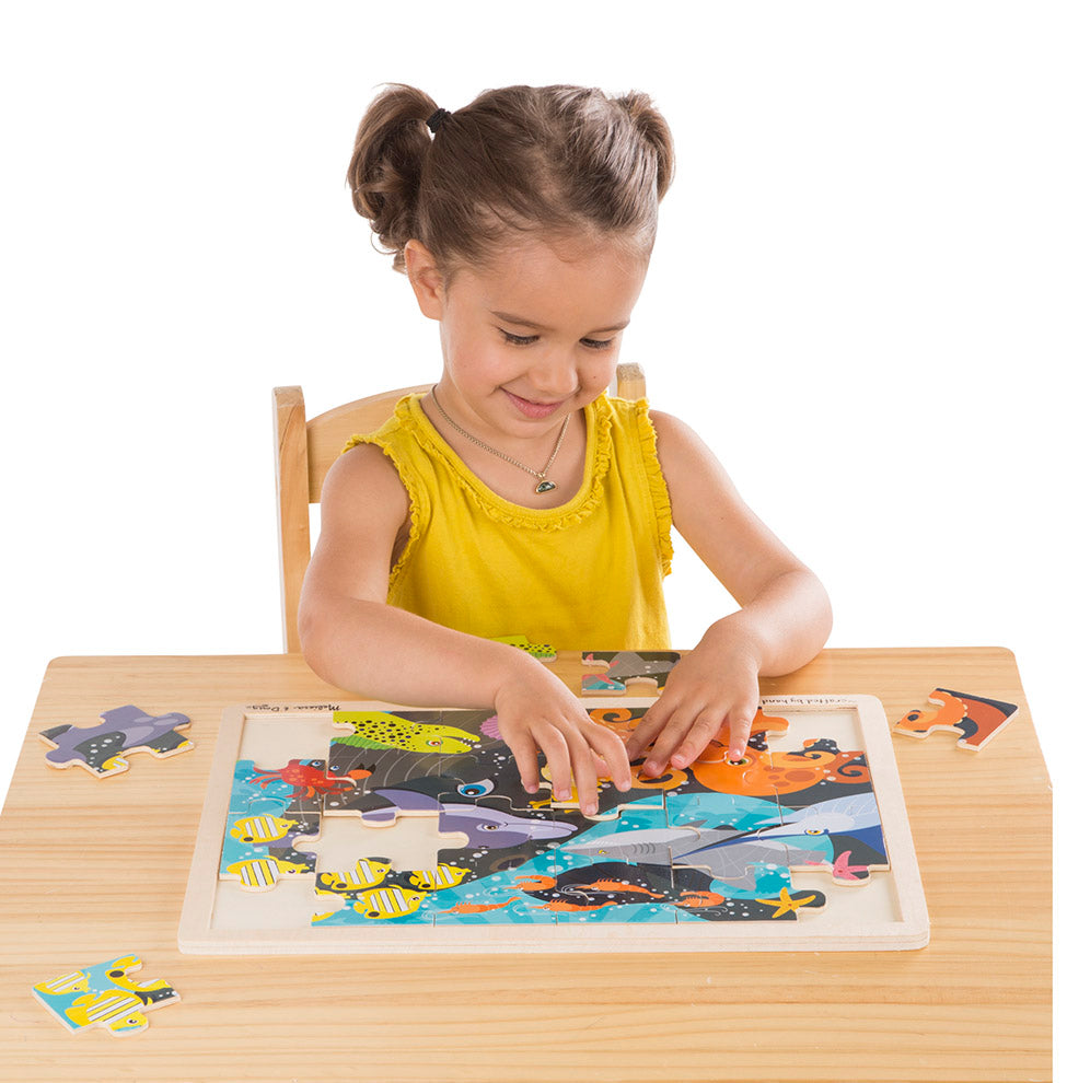 Melissa & Doug Under the Ocean Wooden Puzzle [Heavily used] [#256]